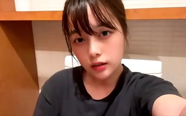 Japanese seductress teases her tight pussy in secret stall pleasure