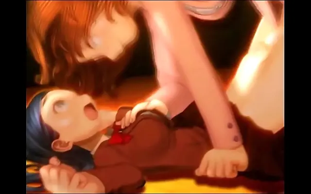 Steamy anime passion ignites with creampie bliss between lovers