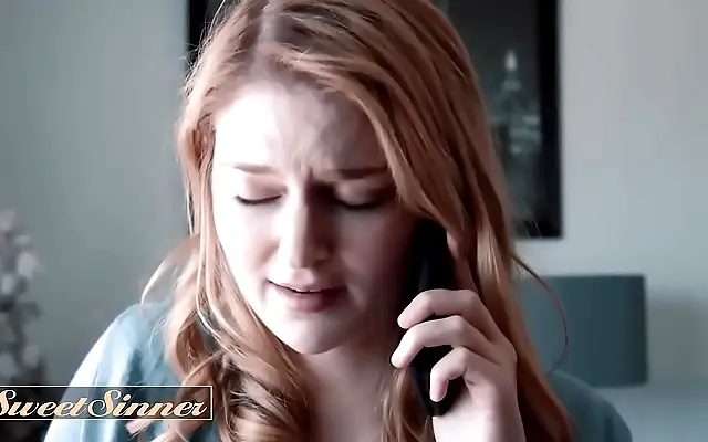 Ginger Siren Moans Wildly While Fucked In Every Position On Professor's Bed