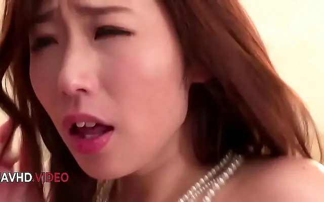Ayumi's seductive mouth leads to steamy hardcore Japanese pleasure