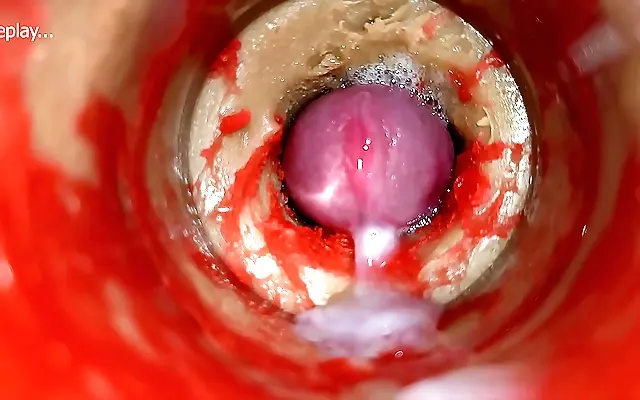 4K Vagina Toy Cervix POV Creampie Cumload ASMR Solo Masturbation