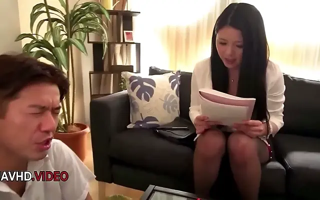 Risa Shimizu Turns Japanese Office Fantasies Into Mind Blowing Cock Sucking Reality