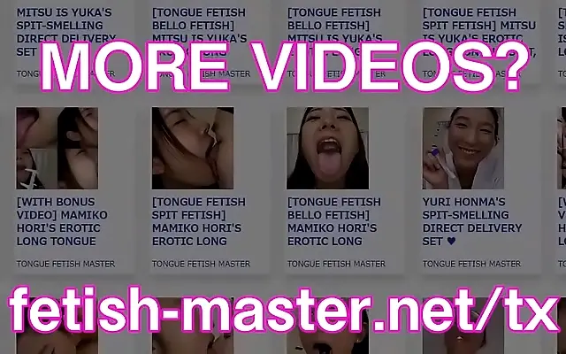 Steamy Japanese Tongue Kissing and Sensual Spitting Fetish Play