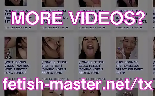Japanese Kissing Handjob with Tongue Licking Nose Sucking and Spit Play