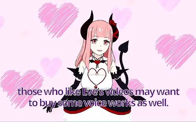 Japanese VTuber EvE Seduces with Kissing ASMR and Cum Countdown JOI
