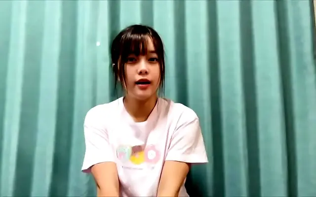 Lost in Bliss Japanese Beauty Quivers in Her Jeans During Solo Toy Play